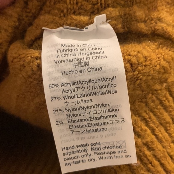 MADEWELL BELMONT MOCKNECK SWEATER COZIEST YARN WOOL XS - Picture 5 of 8